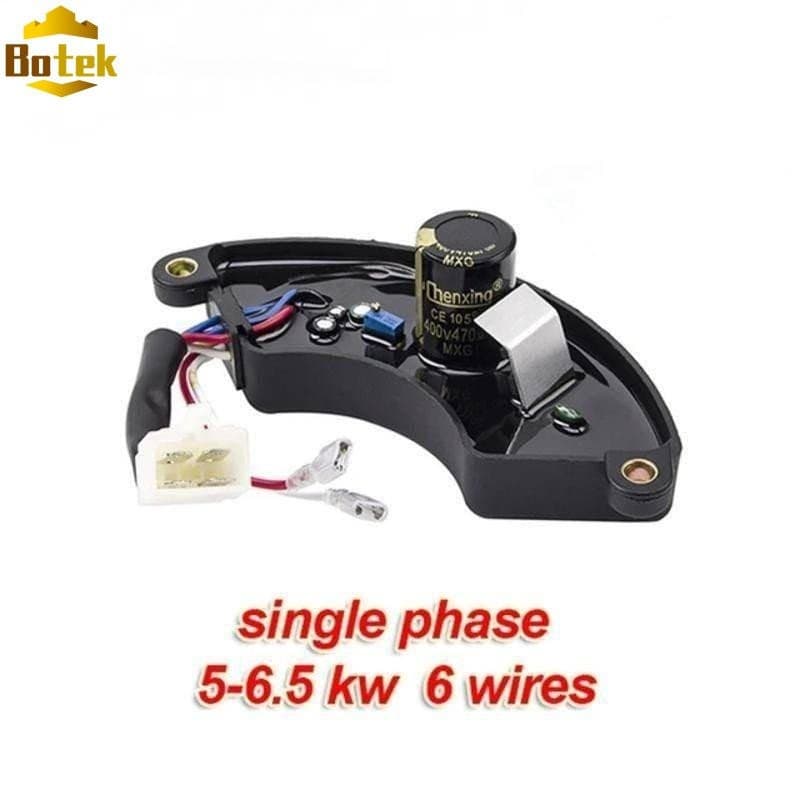 2kw 3kw 5kw 6kw 7kw 8kw AVR เครื่องกําเนิดไฟฟ้าเบนซินอัตโนมัติตัวควบคุมแรงดันไฟฟ้า Stabilizer เฟสเดียวสามเฟส 6/8 แผงควบคุมสายไฟ รูปที่ 5