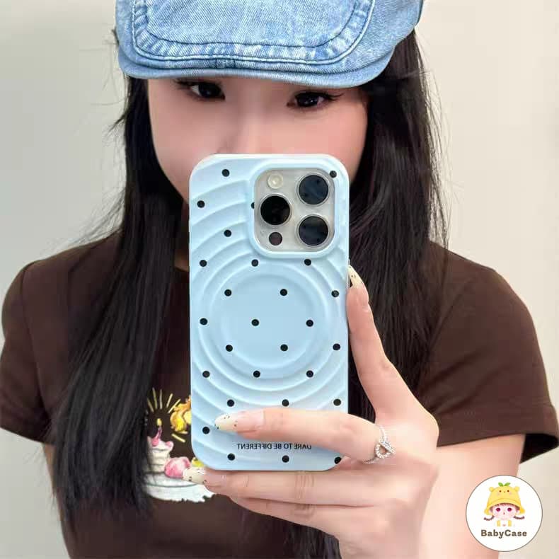 เคสไอโฟน 11 สำหรับ iPhone 15 13 14 16 12 Pro Max 16 14 15 Plus X XR XS Max 16 Pro เคสชาร์จแม่เหล็กลายจุดสุดหรูสุดน่ารัก รูปที่ 4