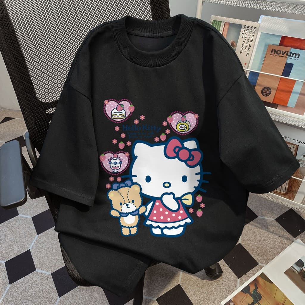 เสื้อสีชมพู BOOM เสื้อยืดผู้หญิงน่ารักๆ 100%Cotton สไตล์เกาหลี เหมาะสำหรับผู้หญิงและนักเรียน COD รูปที่ 2