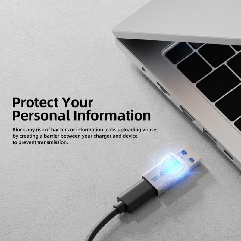 HdoorLink USB Data Blocker Anti Hacking ชาร์จเท่านั้นสะดวก Data Sync Blockers USB Defenders สําหรับการเดินทางชาร์จป้องกันความเป็นส่วนตัวรั่ว รูปที่ 4