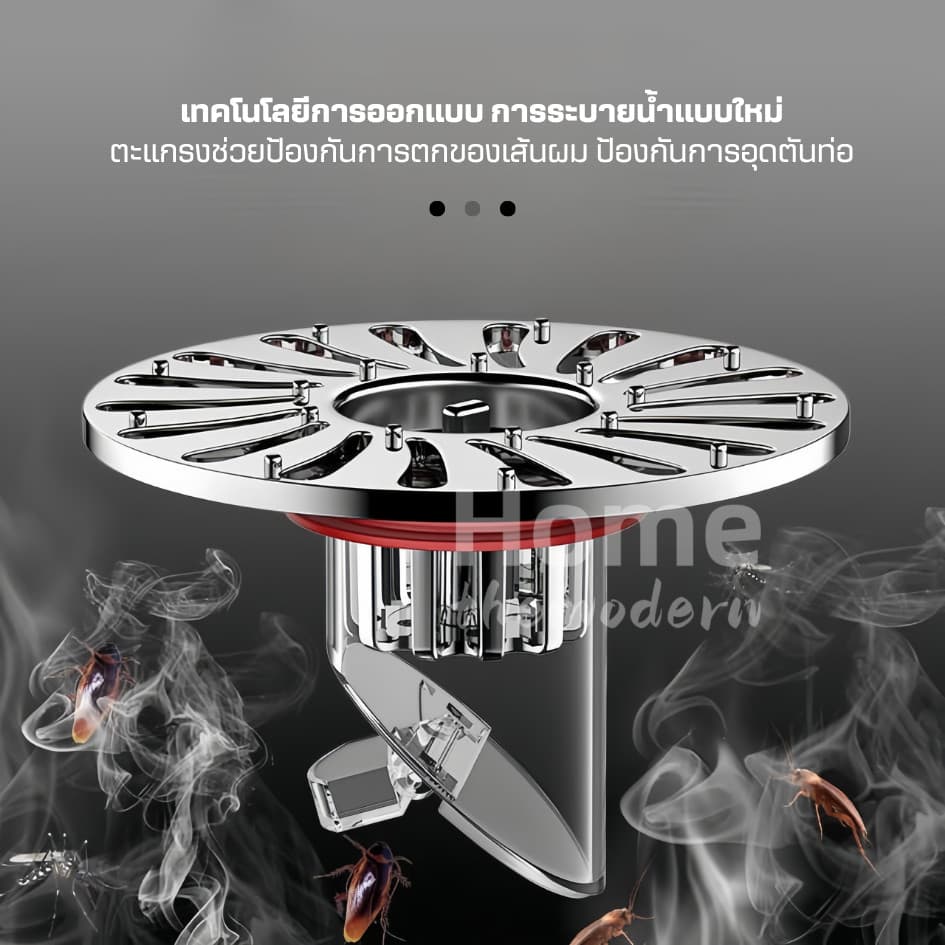 ฝาครอบท่อระบายน้ําวาล์วเปิดปิดAnhydrous อุดตันท่อระบายน้ำ ตะแกรงท่อระบายน้ำ ระบบน้ำ รูปที่ 3