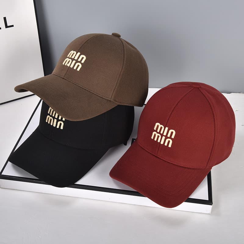 Hotcap จัดส่ง หมวกเบสบอลปักลายตัวอักษรเกาหลีใหม่ปี 2025 หมวกสำหรับกิจกรรมกลางแจ้ง รูปที่ 1