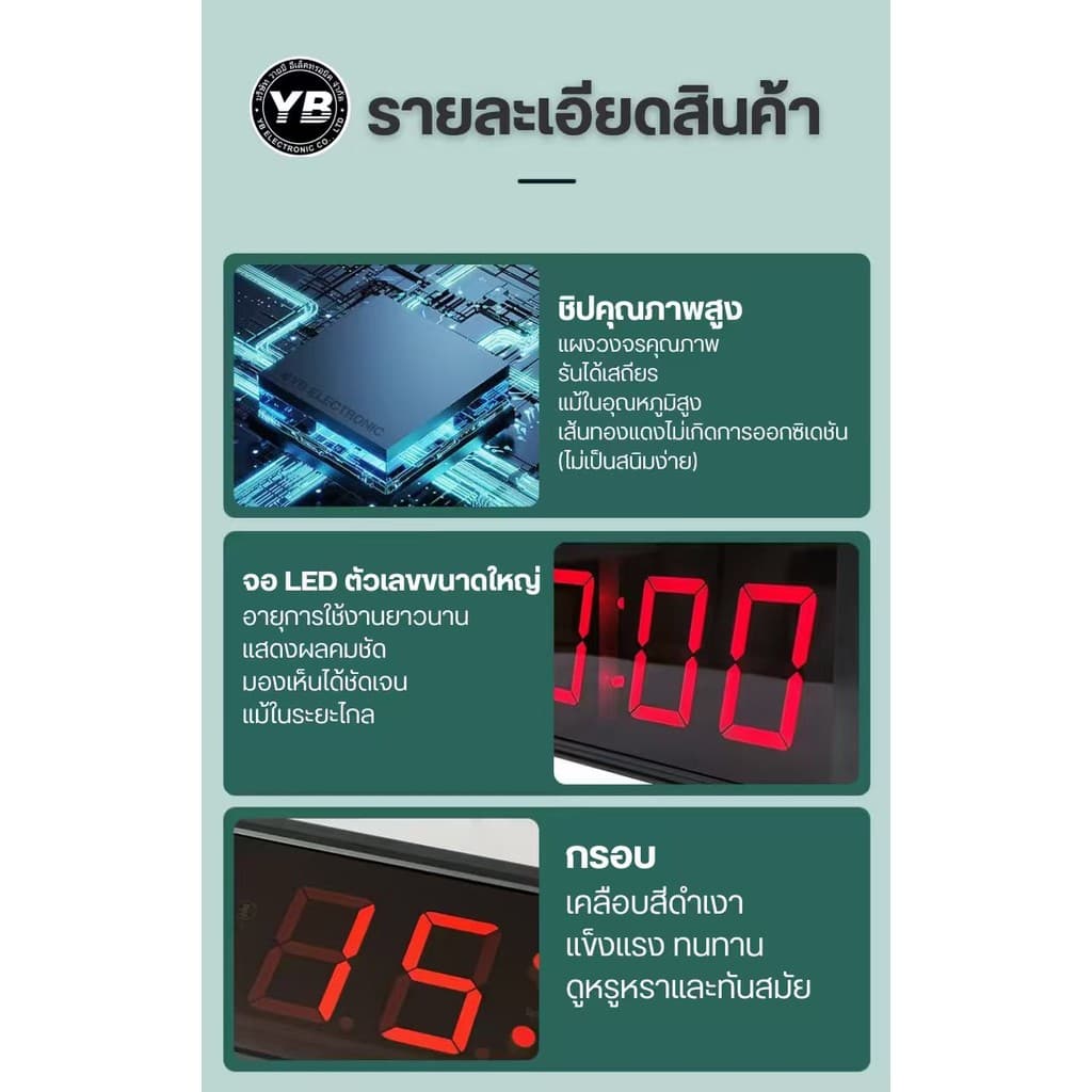 นาฬิกาจับเวลา นาฬิกาสายสวิทช์ปุ่มรีเซ็ตZero Remote Speech ContestเกมGym Timer รูปที่ 3