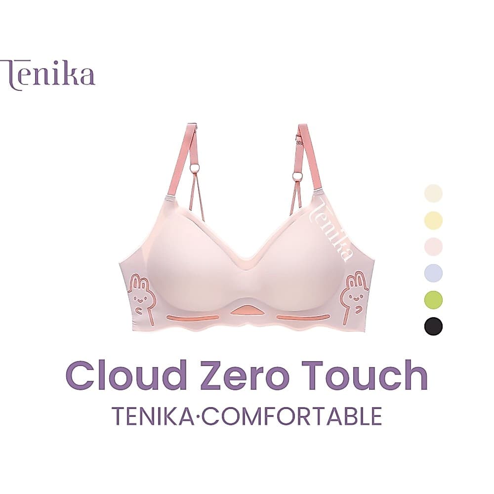 TENIKA เจลลี่บรา ชุดชั้นในผู้หญิงดันทรง ยืดหยุ่น บราไร้ขอบ braไร้ตะเข็บไม่ระคายเคืองผิว bra-077 รูปที่ 1