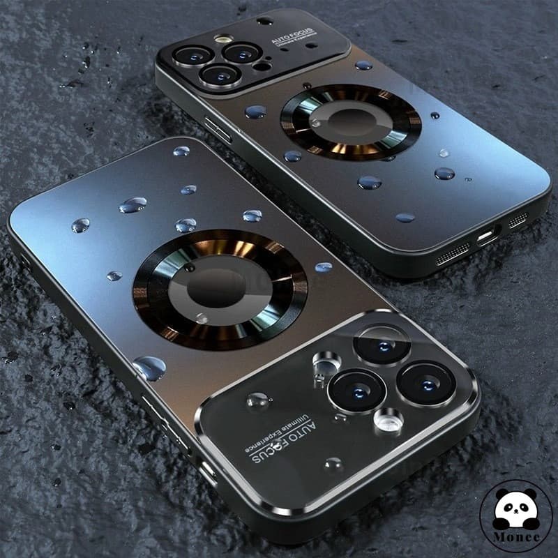 Magnetic Hard Casing Case สําหรับ iPhone 15 PRO MAX 14 PRO MAX 13 12 11 16 PRO MAX 15 Plus Anti drop พร้อมเลนส์กล้องป้องกันไร้สายชาร์จ Matte กันกระแทกเคสโทรศัพท์ปลอก รูปที่ 7