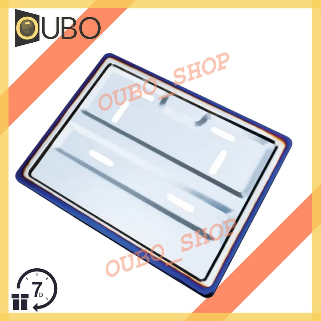 กรอบป้ายทะเบียนรถมอเตอร์ไซค์ กรอบป้ายทะเบียน สแตนเลสแท้ 100% ไม่ลอก#OUBO รูปที่ 8