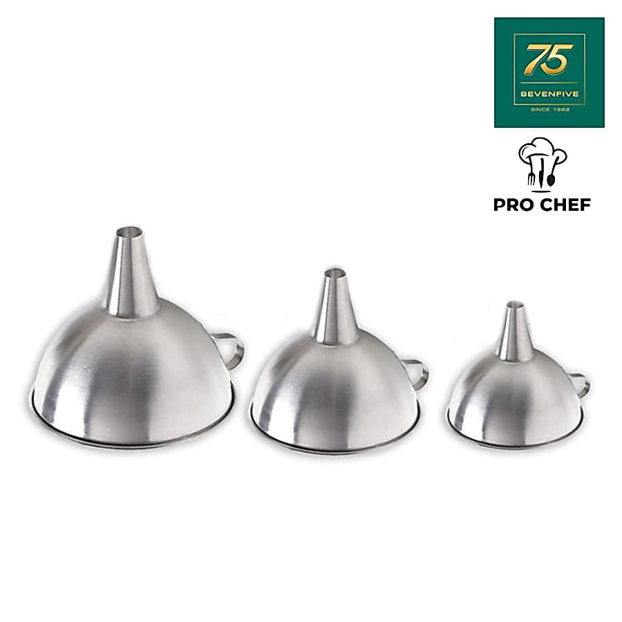 PRO CHEF กรวยกรอกน้ำ กรวยกรองอาหาร กรวยสแตนเลส PRC1-BK-FNLR รูปที่ 1