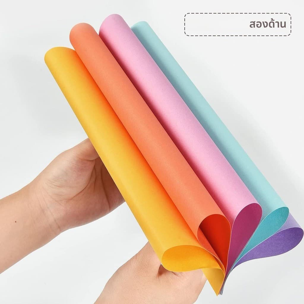 กระดาษสีสด ชุดกระดาษสี A4 100 แผ่น 20 สีที่แตกต่างกันสําหรับโครงการศิลปะหัตถกรรม DIY และการพิมพ์ โปสเตอร์อ่อน รูปที่ 2