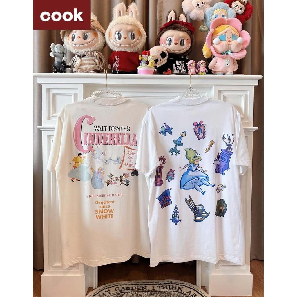disney เสื้อยึด ผ้าเทคโนโลยี Sorona จากอเมริกา พิมพ์ลาย aurora เสื้อยืด oversize เหมาะ ผู้หญิง และ ผู้ชาย #543 รูปที่ 2
