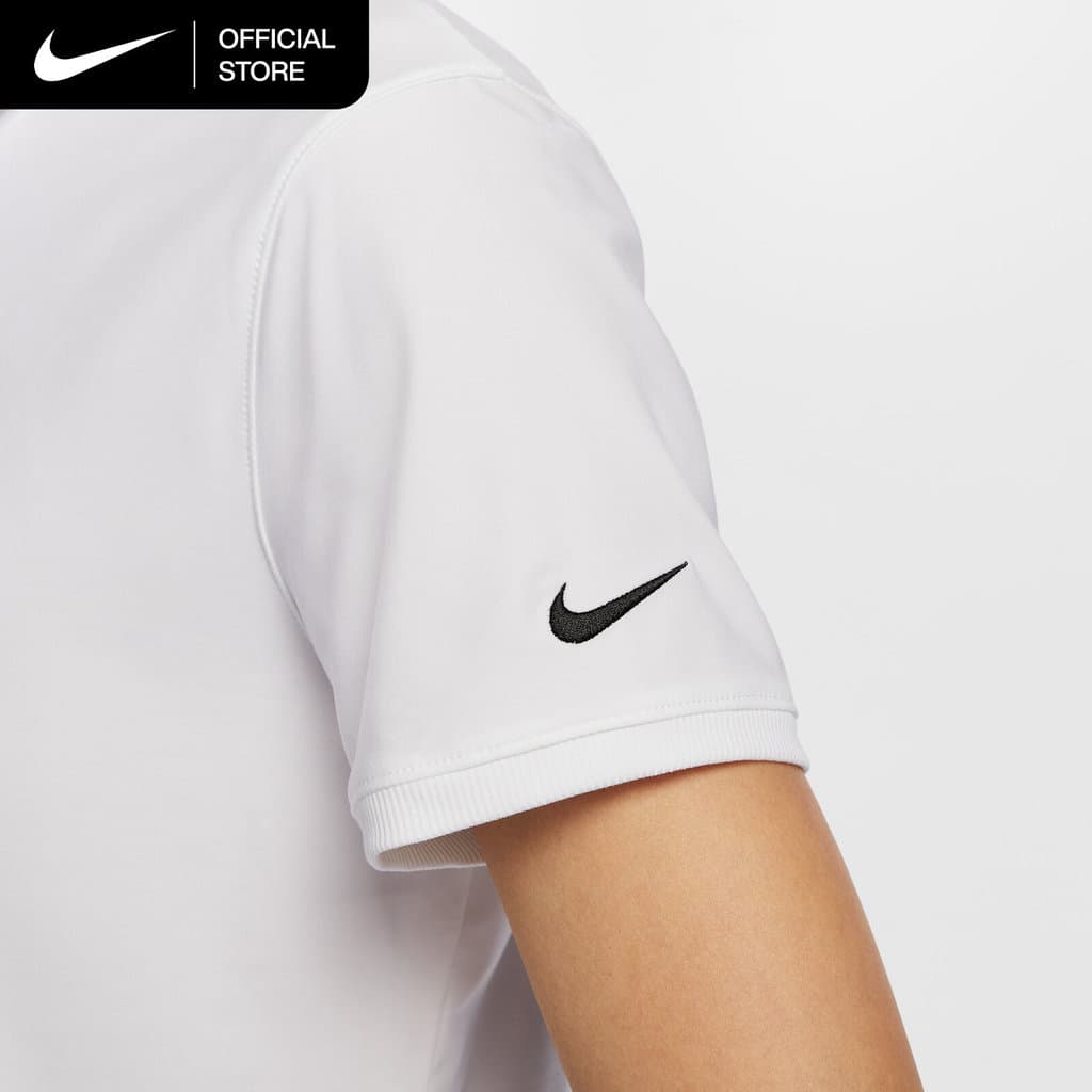 Nike Dri-FIT Women's Victory Short-Sleeve Golf Polo - White รูปที่ 4