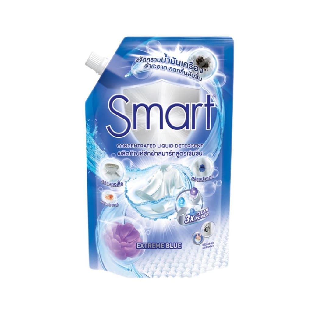 Smart สมาร์ท ผลิตภัณฑ์ซักผ้าสมาร์ท สูตรเข้มข้น เอ็กซ์ตรีม บลู ปริมาณ 550 มล. รูปที่ 2