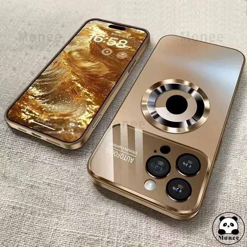 Magnetic Hard Casing Case สําหรับ iPhone 15 PRO MAX 14 PRO MAX 13 12 11 16 PRO MAX 15 Plus Anti drop พร้อมเลนส์กล้องป้องกันไร้สายชาร์จ Matte กันกระแทกเคสโทรศัพท์ปลอก รูปที่ 8