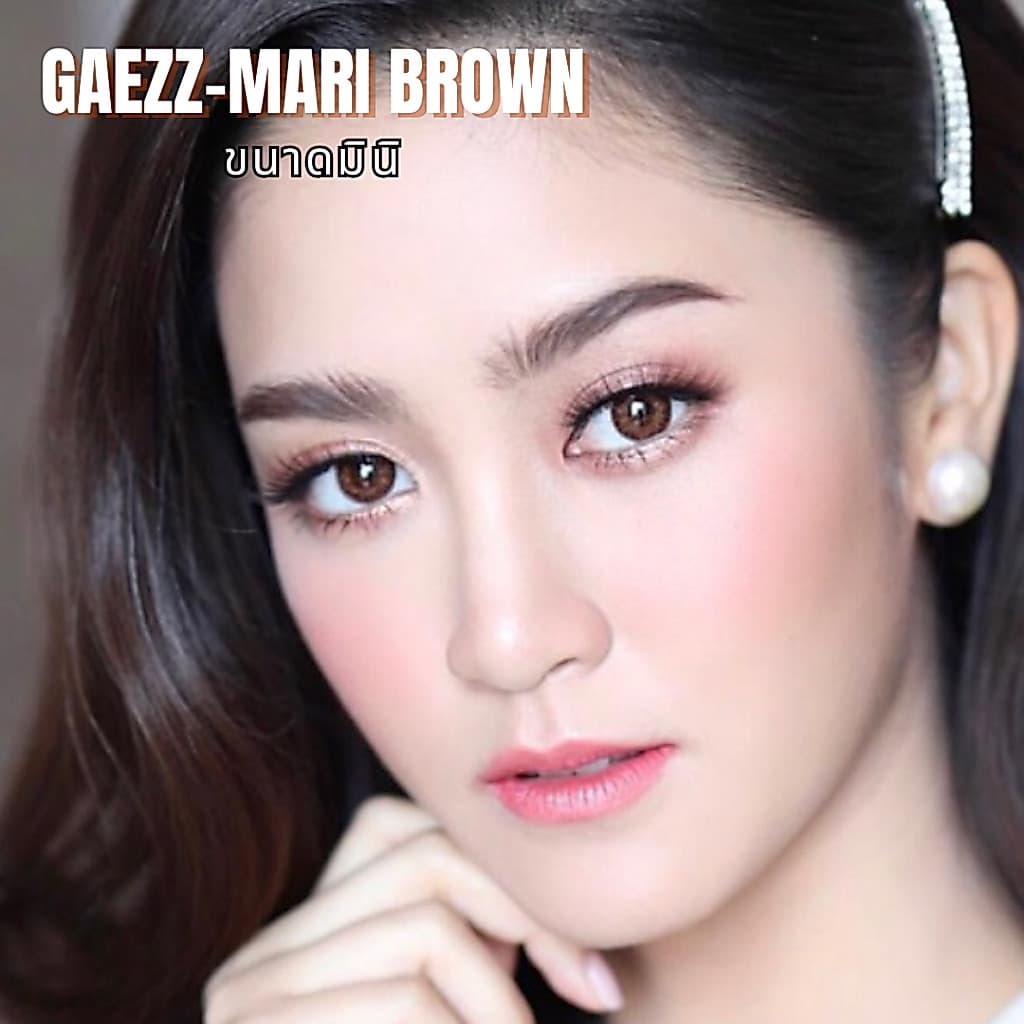 คอนแทคเลนส์ขนาดมินิBrown / Gray Mari Gaezz Secret รูปที่ 1