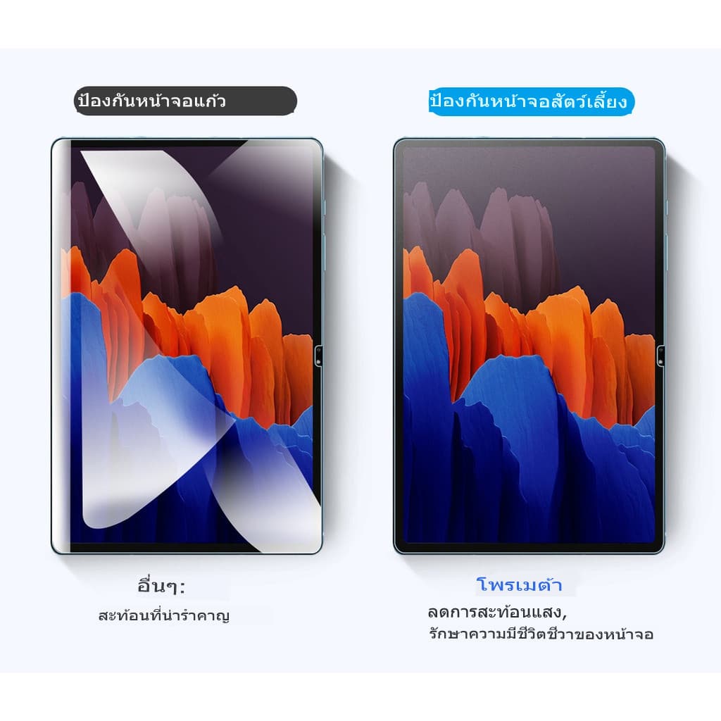 ฟิล์มกระดาษ PaperLike Samsung Galaxy Tab A11+ S11 S7 S8 S8 S7+ S9 S10 FE S10+12.4 S6 Lite A8 A9+ฟิล์ม แท็บเล็ต ฟิล์มด รูปที่ 7