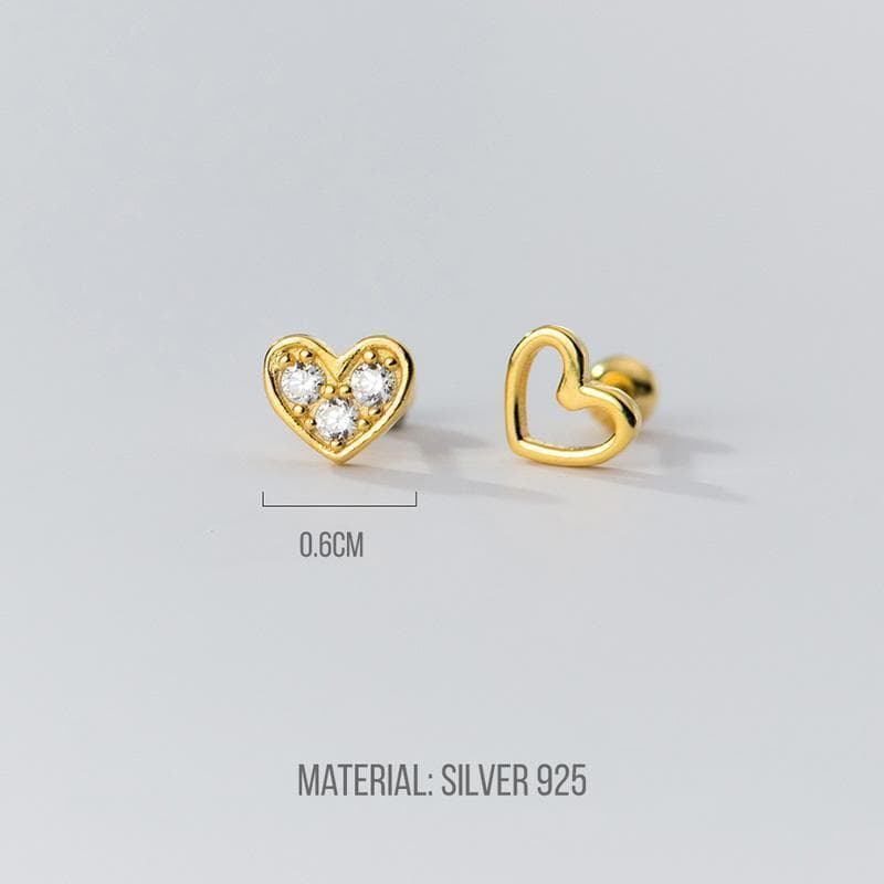 Heart's Desire Earrings ต่างหูเงินแท้ S925 รูปที่ 3
