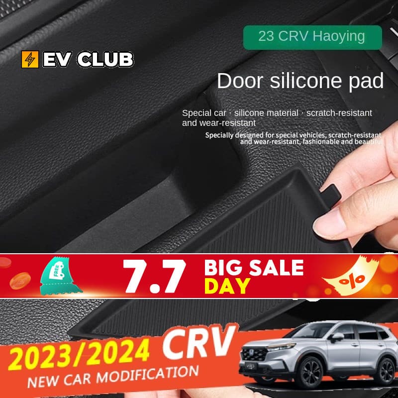 เหมาะสําหรับ 2023/2024 HONDA CRV G6 HaoyingประตูซิลิโคนPadกล ่ องเก ็ บแขนซิลิโคนPadการปรับเปลี ่ ยนภายในตกแต ่ งชิ ้ นส ่ วน รูปที่ 1