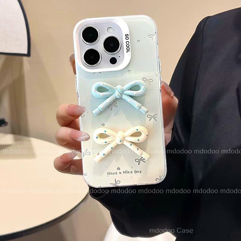 เคส For VIVO V70 V60 V50 V40 Lite V40E V30E V29E V27E S1 V30 Pro V29 V27 V25 5G V25E V23E V23 V20 V21E 4G Y200 Y100 X100 X90S X90 X80 Y78 Y27 Y36 S12 Macaron Gradient Color Three-dimensional Bow Shockproof Durable Large Frame Protection Phone Case YKC 88 รูปที่ 2