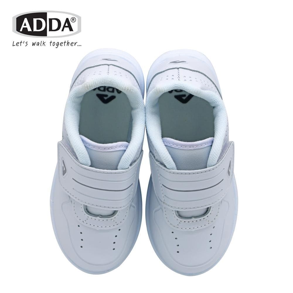 ADDА รองเท้านักเรียน 41G5A-B1 รองเท้าพละสีขาว สำหรับเด็กหญิง&ชาย สวมใส่ง่ายด้วยตีนตุ๊กแก Size 25-35 รูปที่ 3
