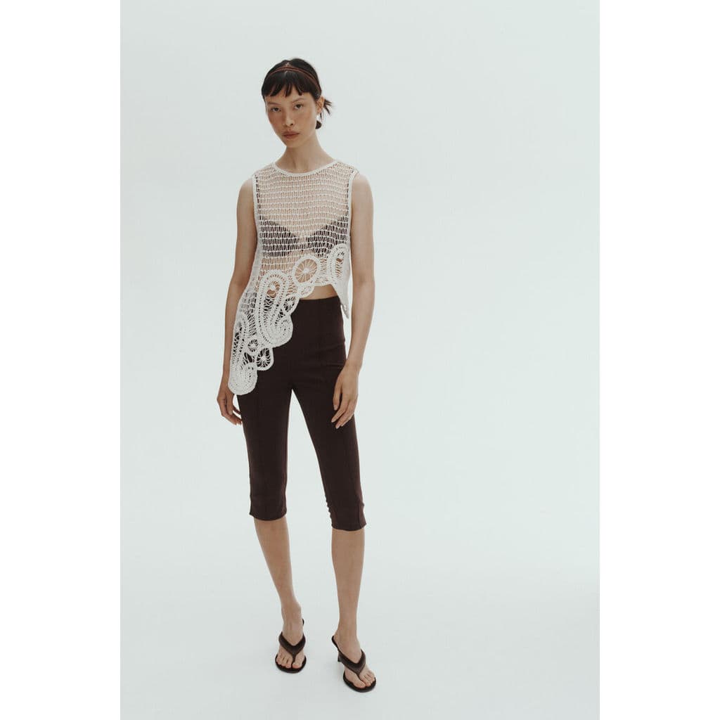 H&M เลกกิ้งคาปรีทรงขากระดุมพับ ผู้หญิง 1345406_1 รูปที่ 9