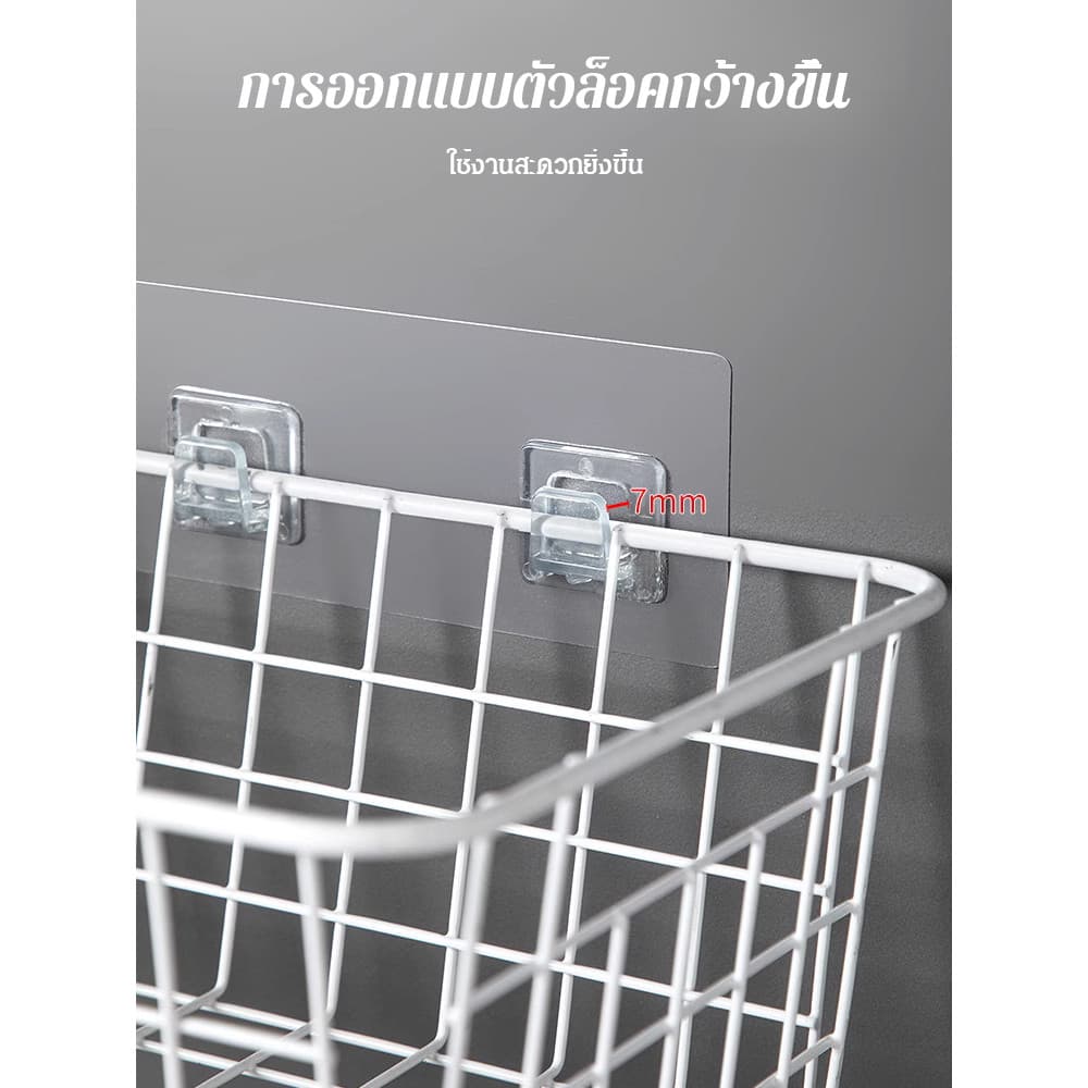 ทนต่อสภาพอากาศ ตะขอเหนียว ชั้นเก็บของเหล็กพร้อมตะปูแบน ที่เก็บอุปกรณ์ทําความสะอาด รับประกันสองเท่า ชั้นเก็บของเหล็ก ความเหนียว ไม่แตกหักง่าย ราวแขวน ไม่ใช่เรื่องง่ายที่จะหลุดออก รูปที่ 9