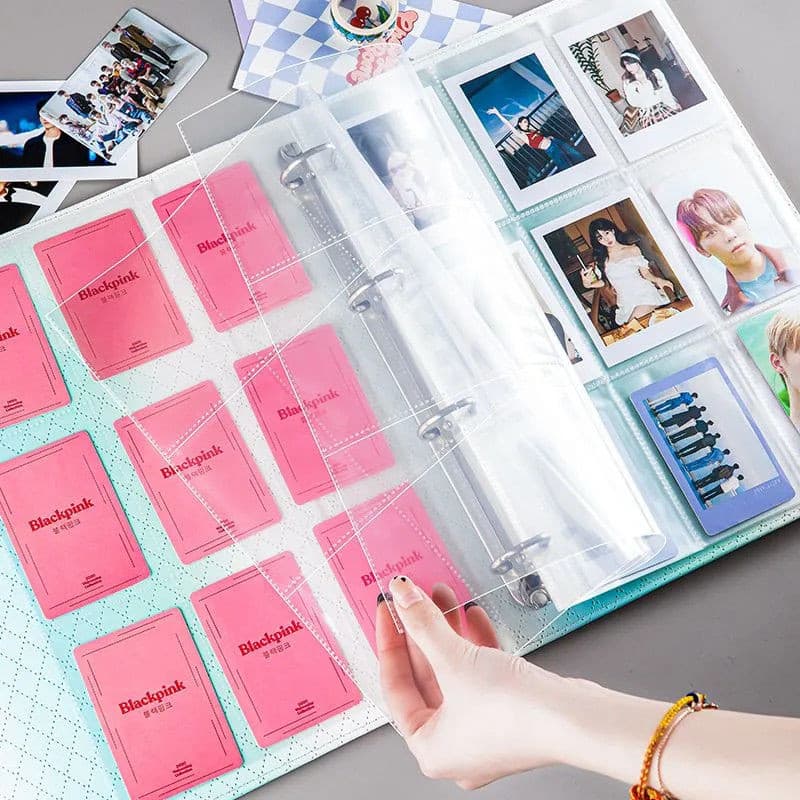 A4 Photocard Holder Clear Loose Leaf Photo Album Linings 1/2/3/4/6/8/9 กระเป๋าหน้าด้านใน Card Binder Collector Book รูปที่ 2