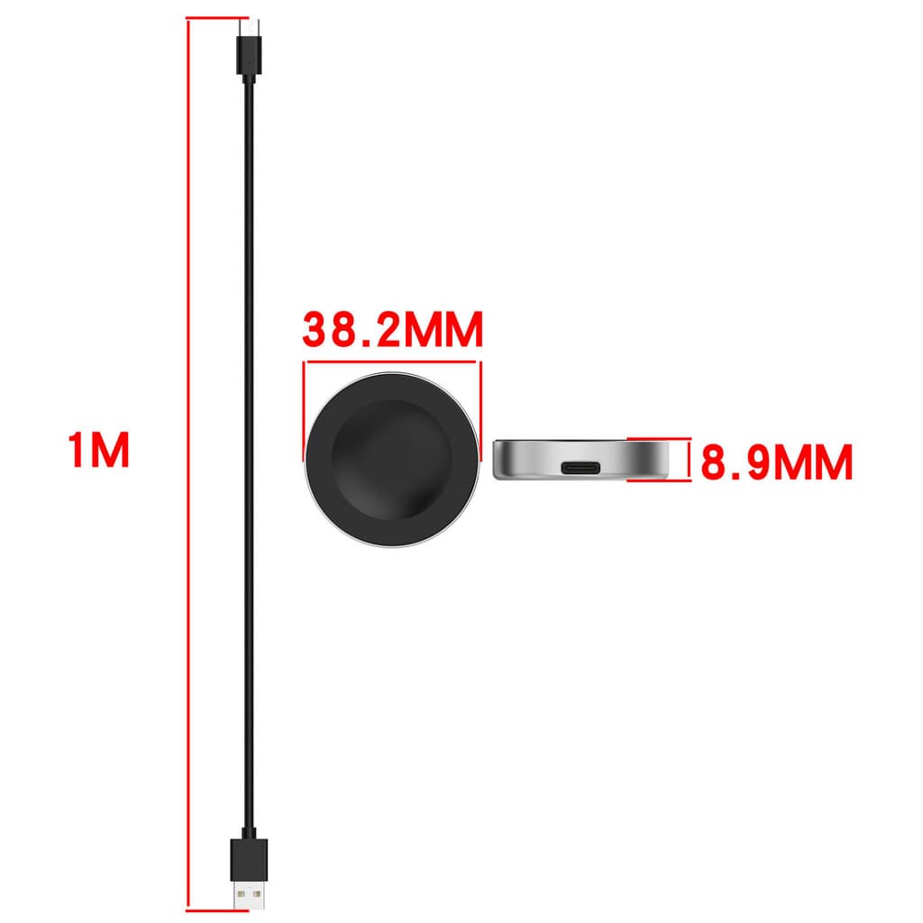 ชาร์จไร้สายแม่เหล็ก USB for Huawei Fit 4/5/fit4 Pro/Fit 5 Pro/Watch 4 3 Pro GT5/4/3/3Pro/3SE GT2 Pro ECG GT Runner/Cyber รูปที่ 9