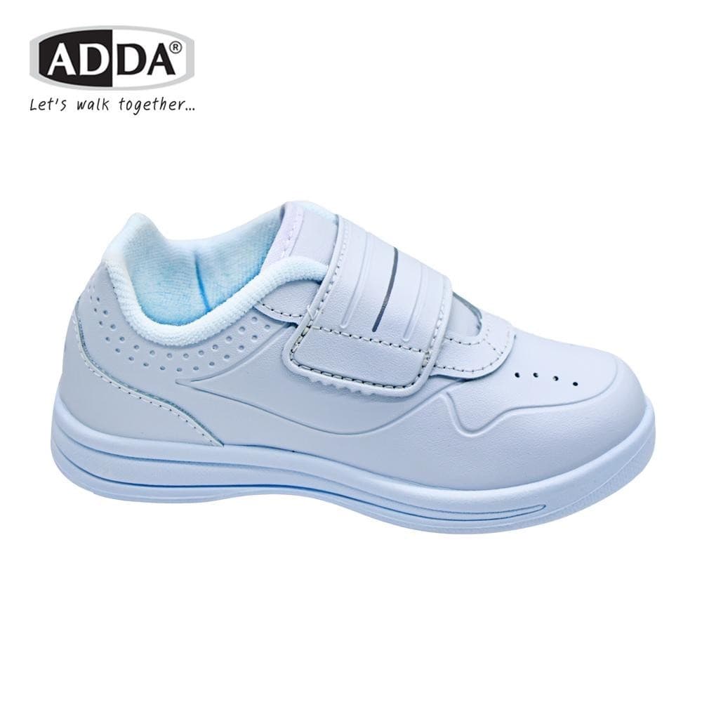 ADDА รองเท้านักเรียน 41G5A-B1 รองเท้าพละสีขาว สำหรับเด็กหญิง&ชาย สวมใส่ง่ายด้วยตีนตุ๊กแก Size 25-35 รูปที่ 5