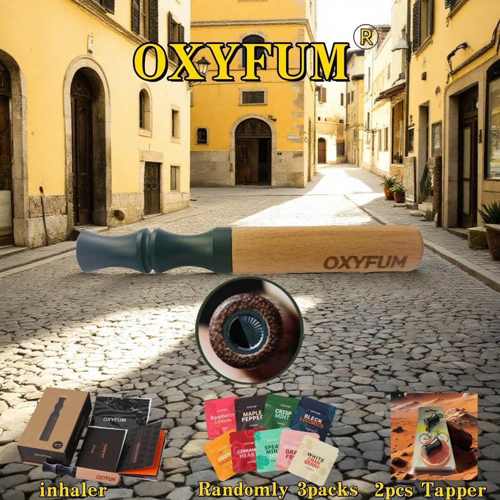 OXYFUM ที่ต้องการ Infused Essential Oil รสน้ํามันหอมระเหย Artifact อุปกรณ์ Air Inhaler Mouthpiece The Good Habita รูปที่ 3