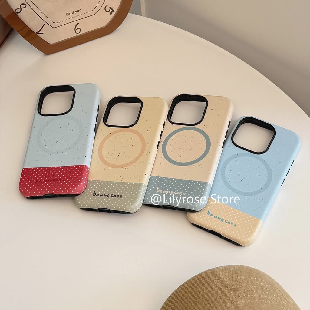 เคส iPhone 17ProMax 17Pro 17 16ProMax 16Pro 16 15ProMax 15Pro 15 Apple iPhone Case 17Air 14 13 11 16Plus 15Plus 14Plus Magnetic Simple Red Blue Yellow Desk Holder Hard รูปที่ 4