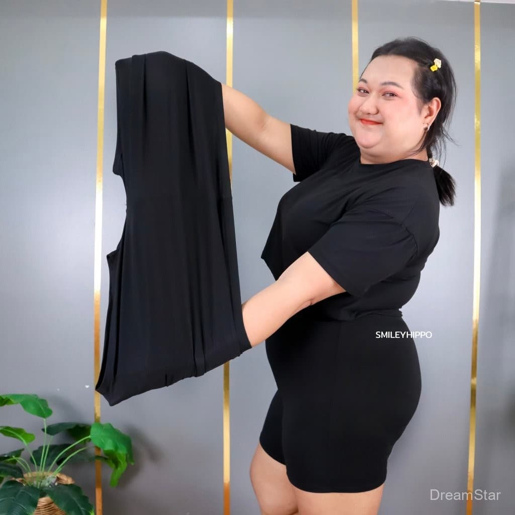 กางเกงกันโป๊ผ้ายืดเยอะงานสาวอวบ ไซส์ใหญ่ สีดำ สีเนื้อ เนื้อผ้านิ่ม รุ่น รูปที่ 8