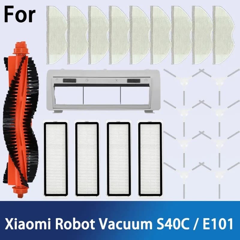 Xiaomi Robot Vacuum S40C / E101 อุปกรณ์เสริมแปรงด้านข้างหลัก HEPA Filter Mop อะไหล่ รูปที่ 1