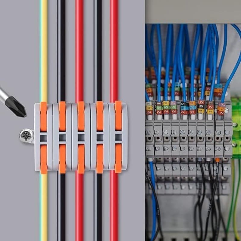 250V 32A ขั้วต่อสายไฟด่วนสากล / เครื่องแยกสายไฟแบบเร็ว / บล็อกเทอร์มินัลแบบกดเข้า รูปที่ 4