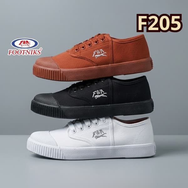 ลูกค้าใหม่ 1 บาท Footniks รองเท้าผ้าใบนักเรีย รุ่นT09-F205 คุณภาพเทียบ Gold city ไซส์ 31-45 รูปที่ 3