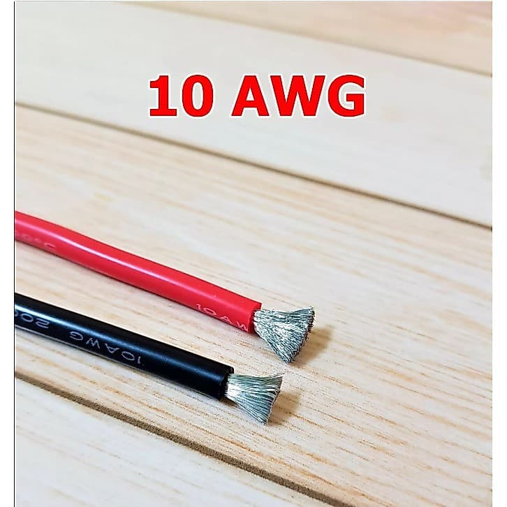 สายไฟซิลิโคน สายไฟแบตเตอรี่ 10AWG ทนความร้อนสูง 200 องศา รูปที่ 1
