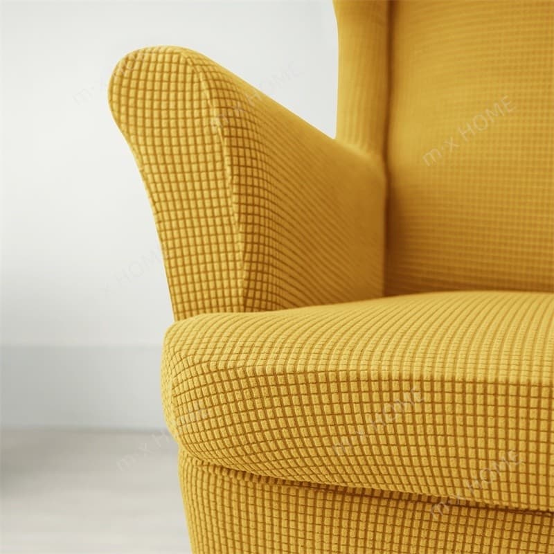 IKEA STRANDMON อิเกีย ผ้าคลุมเก้าอี้โซฟา ผ้าสแปนเด็กซ์ แบบยืดหยุ่น สีพื้น พร้อมเบาะรองนั่ง ผ้าหุ้มโซฟามีที่วางแขน ผ้าหุ้มโซฟา 1 ที่นั่ง รูปที่ 8
