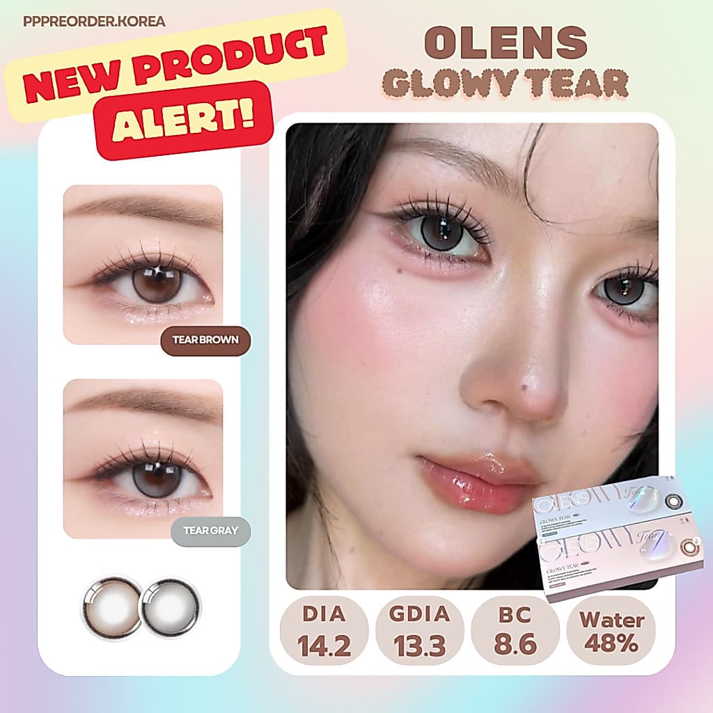 OLENS Glowy Tear คอนแทคเลนส์รายวัน ใหม่ล่าสุดจากเกาหลี 2 เฉดสีสวยธรรมชาติ รูปที่ 1