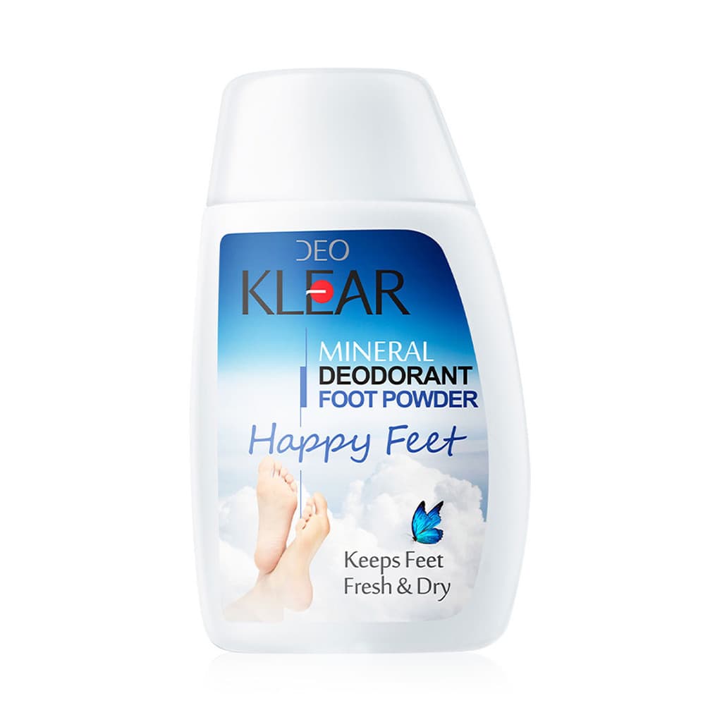 แป้งเท้า สารส้ม ดีโอเคลียร์ มิเนอรัล ดีโอโดแรนท์ ฟุท พาวเดอร์ DEOKLEAR Happy Feet Mineral Deodorant foot Powder 50g. รูปที่ 2