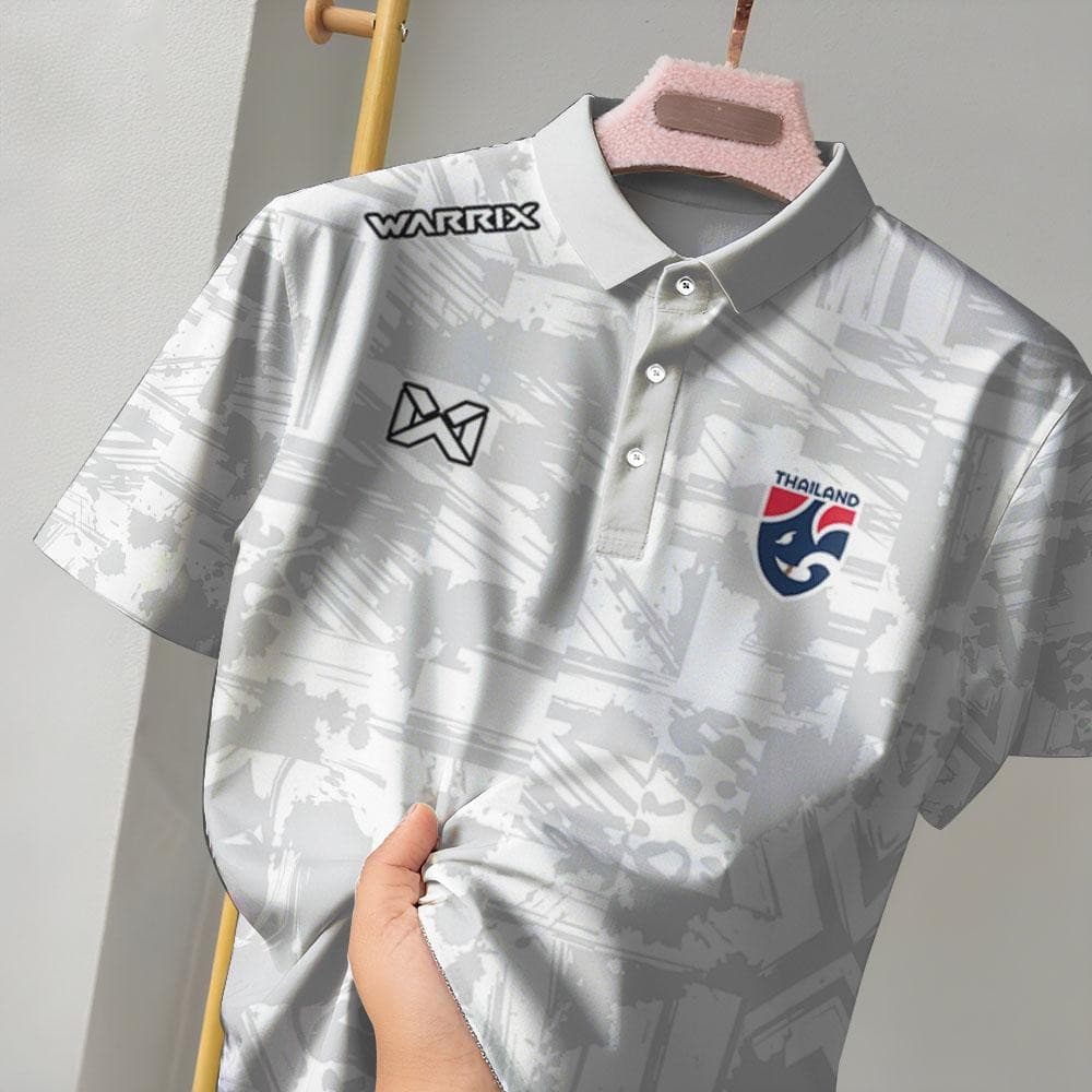 เสื้อโปโลแขนสั้นมัดย้อมท้องถิ่น พร้อมโลโก้และพิมพ์ลาย สำหรับกีฬาและสวมใส่ง่ายในอากาศร้อน รูปที่ 1