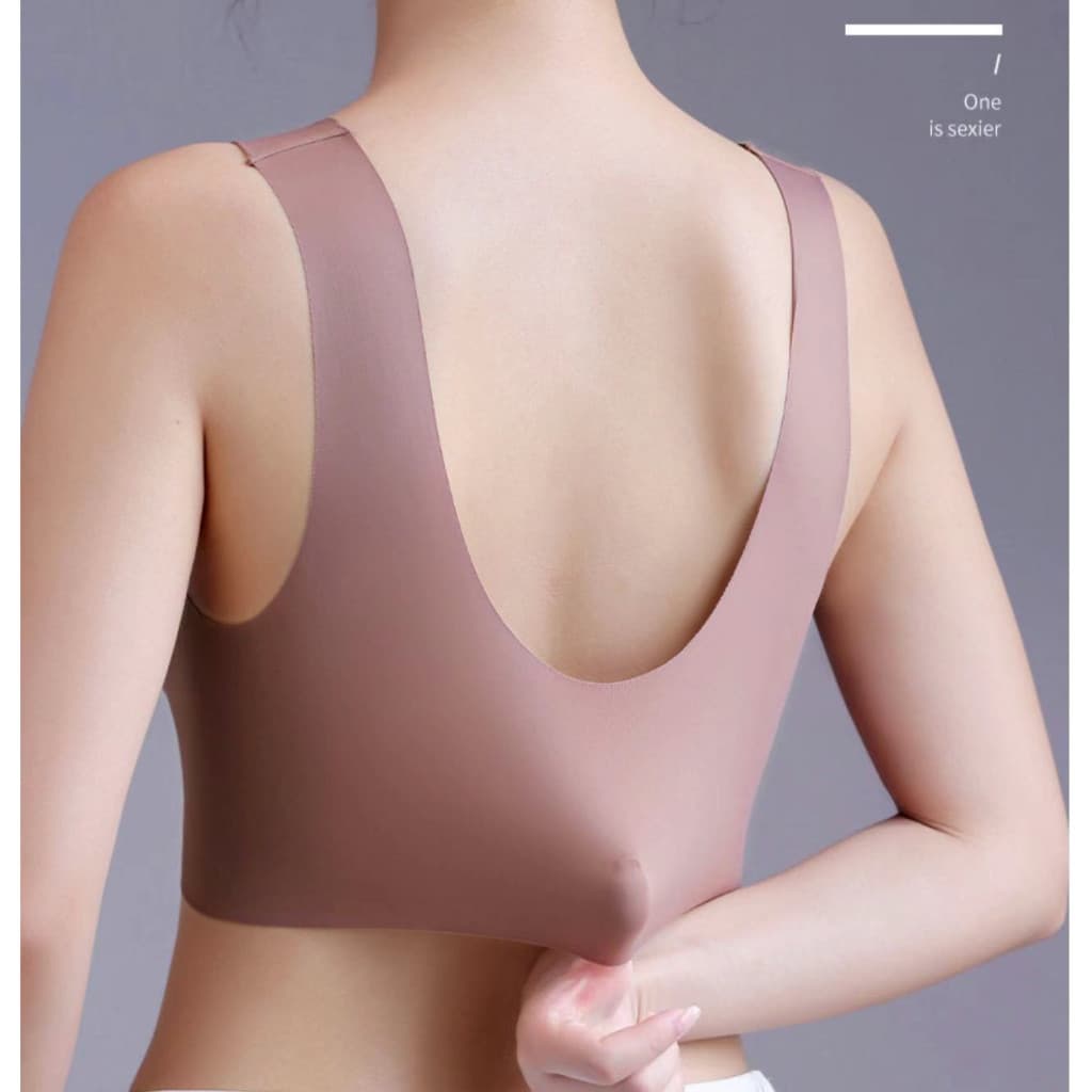 Soft Touch B04เสื้อในสปอร์ตบรา ผ้าเรยอน ระบายอากาศ ไร้รอยต่อ ป้องกันการหย่อนคล้อย เซ็กซี่ เสื้อในไซล์ใหญ่ สําหรับผู้หญิง รูปที่ 7