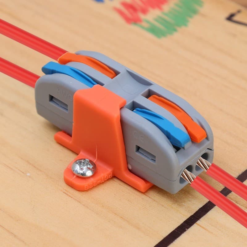 250V 32A ขั้วต่อสายไฟด่วนสากล / เครื่องแยกสายไฟแบบเร็ว / บล็อกเทอร์มินัลแบบกดเข้า รูปที่ 2