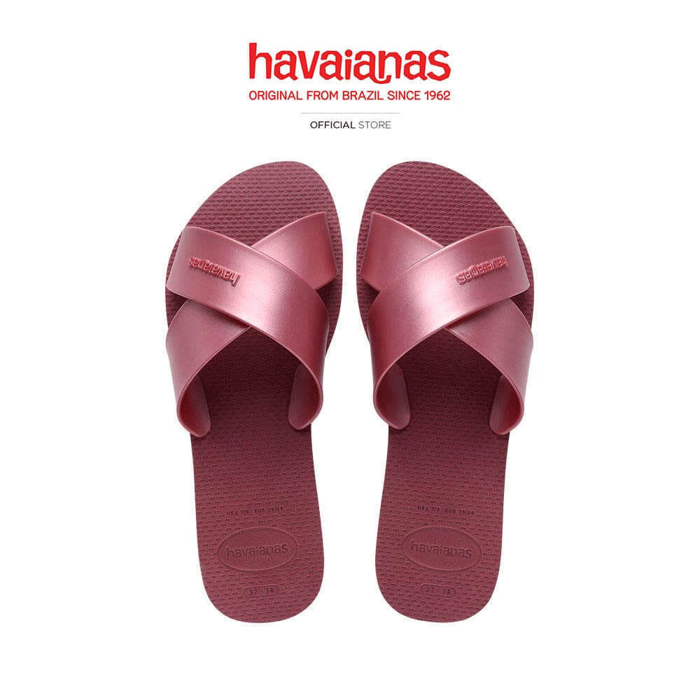 HAVAIANAS รองเท้าแตะ Aqua Metallic Sandals AMARANTH PINK 414886693393F_F5PIXX รูปที่ 1