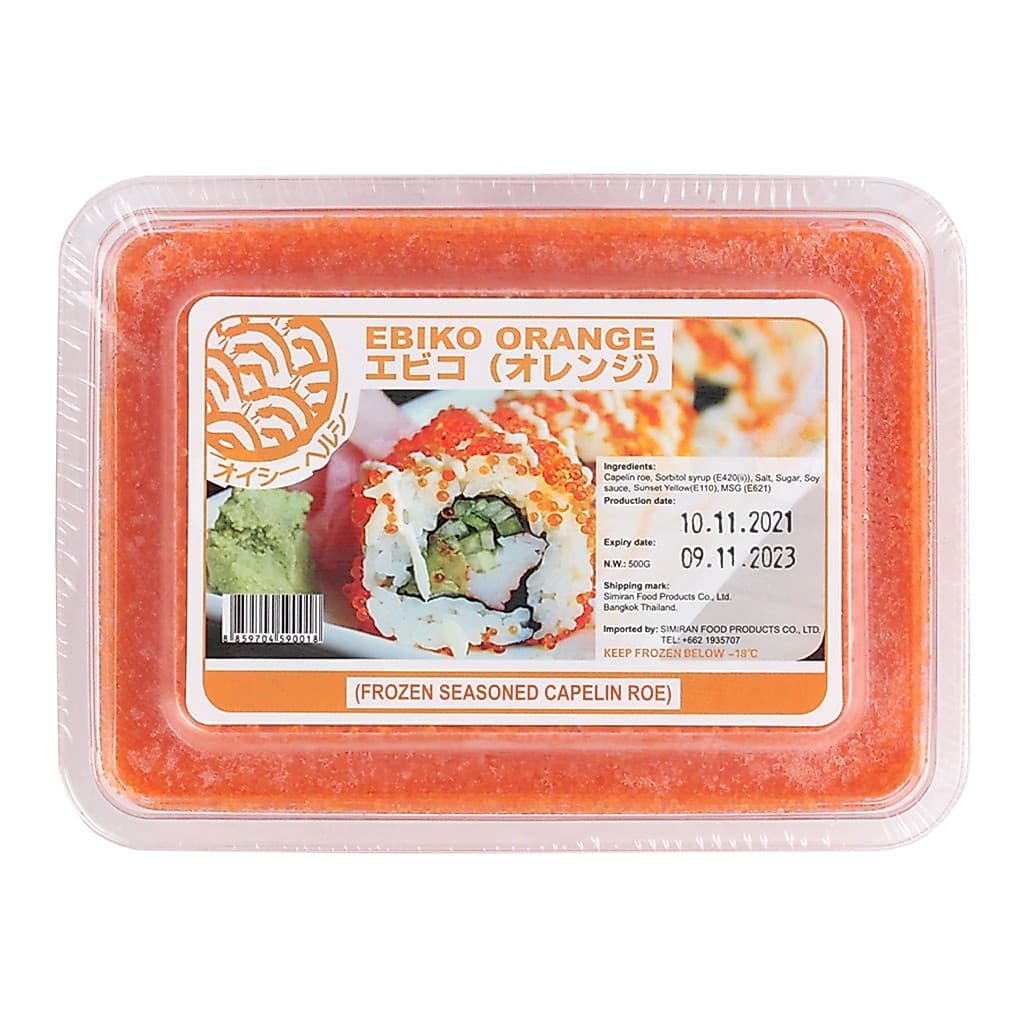 ไข่กุ้งส้มขนาด100และ500G./PACK ไข่กุ้งซูชิ สลัด สะดวก อร่อย สะอาด ปรุงหรือโรยหน้าอาหารได้สารพัดเมนู รูปที่ 1