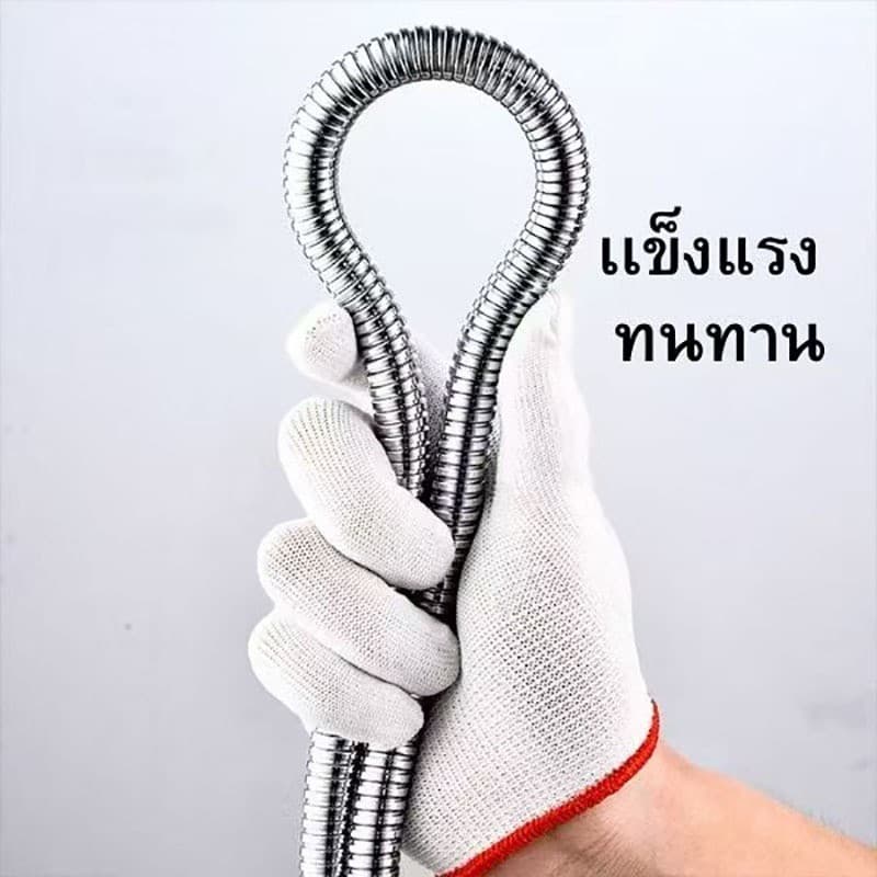 ZJ HOME หัวฉีดชำระแบบสะโพก สายฉีดชำระ ชุดสายฉีดชำระ 1.2 ม. หัวฉีดชำระพร้อมท่อเหล็ก หัวฉีดชำระแบบสะโพก รูปที่ 3
