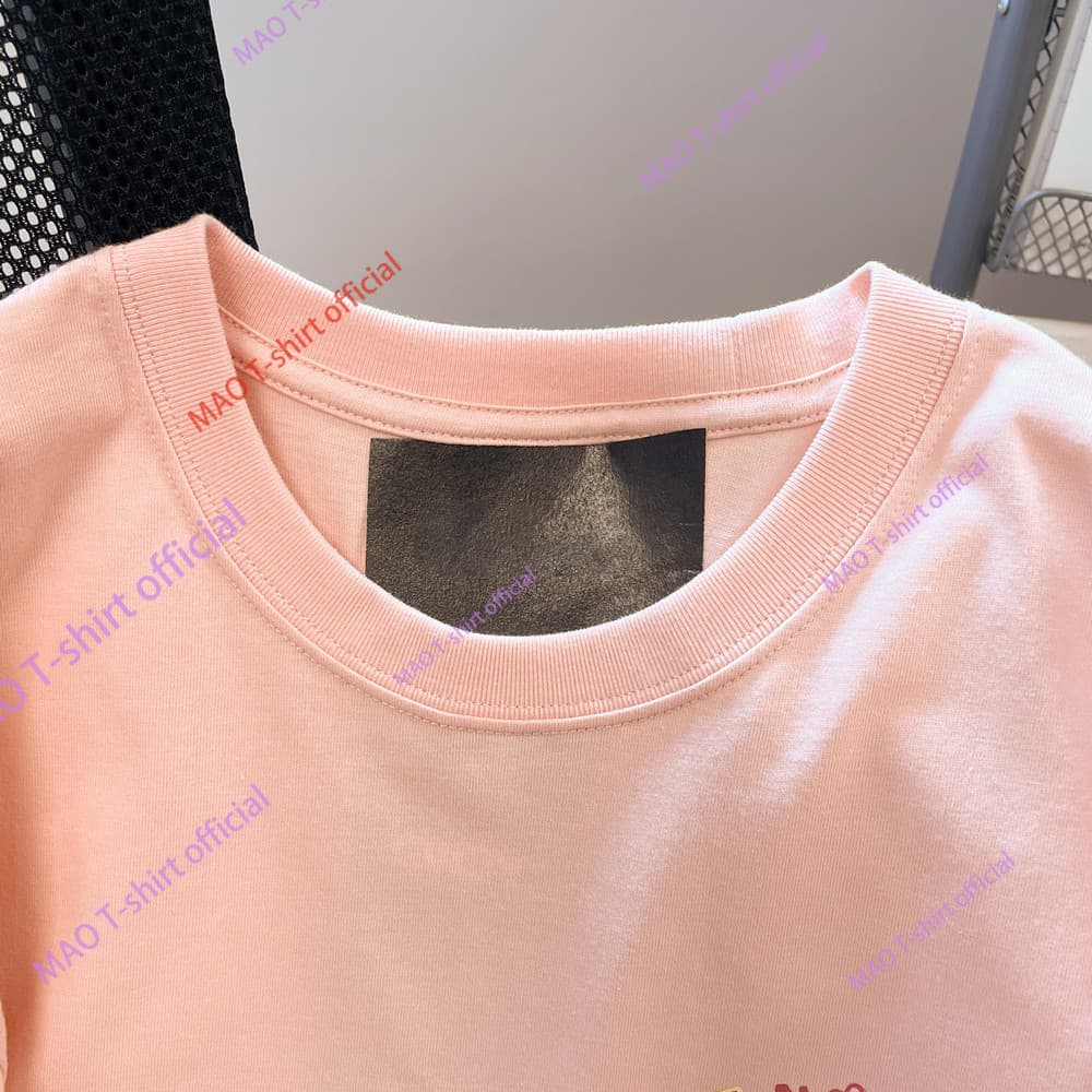 COD MAO Shop น่ารัก แขนสั้นเสื้อยืดผ้าฝ้ายที่ไม่ซ้ำกันสวยงามซุปเปอร์ดูดีด้านบน รูปที่ 3