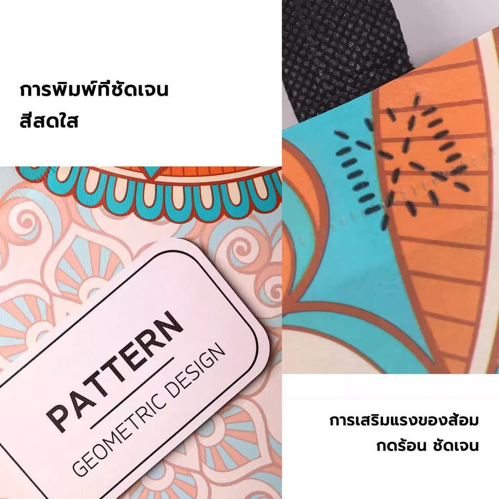 COZII ถุงผ้าสปันบอนด์ ซีลรีดความร้อนสายหิ้ว ของขวัญ ถุงรักษ์โลก กระเป๋าอเนกประสงค์ พับเก็บได้ ถุงของขวัญสไตล์แห่งชาติ รูปที่ 3