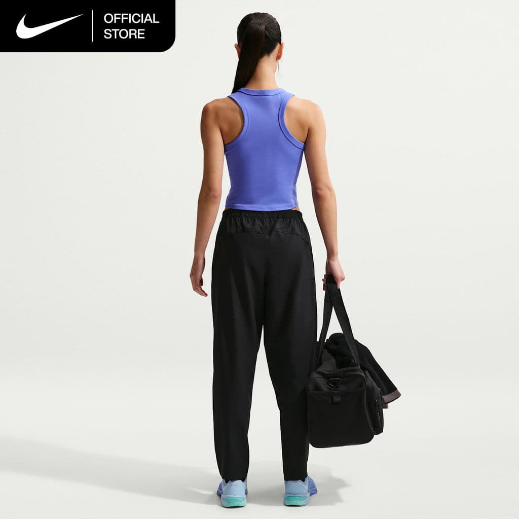Nike Dri-FIT Women's One Mid-Rise Woven Pants - Black รูปที่ 4