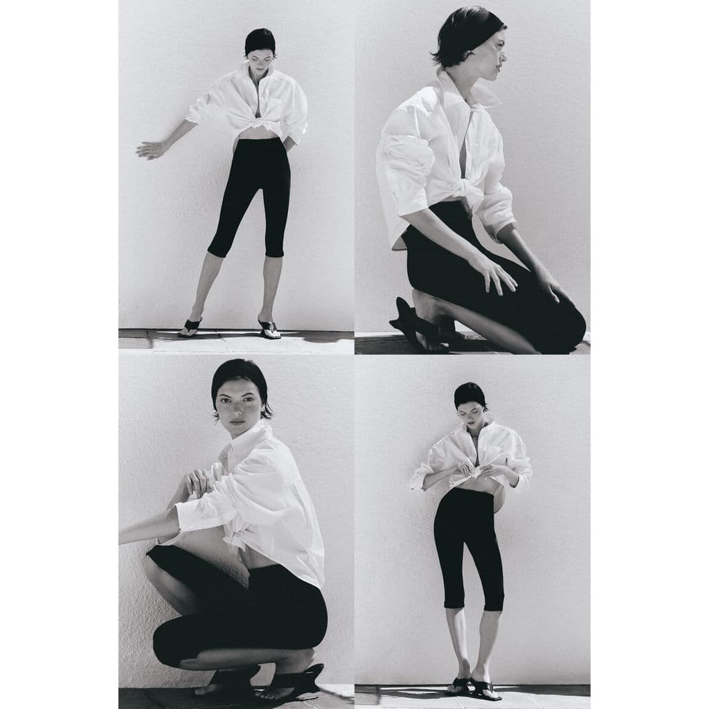 H&M เลกกิ้งคาปรีทรงขากระดุมพับ ผู้หญิง 1345406_1 รูปที่ 4