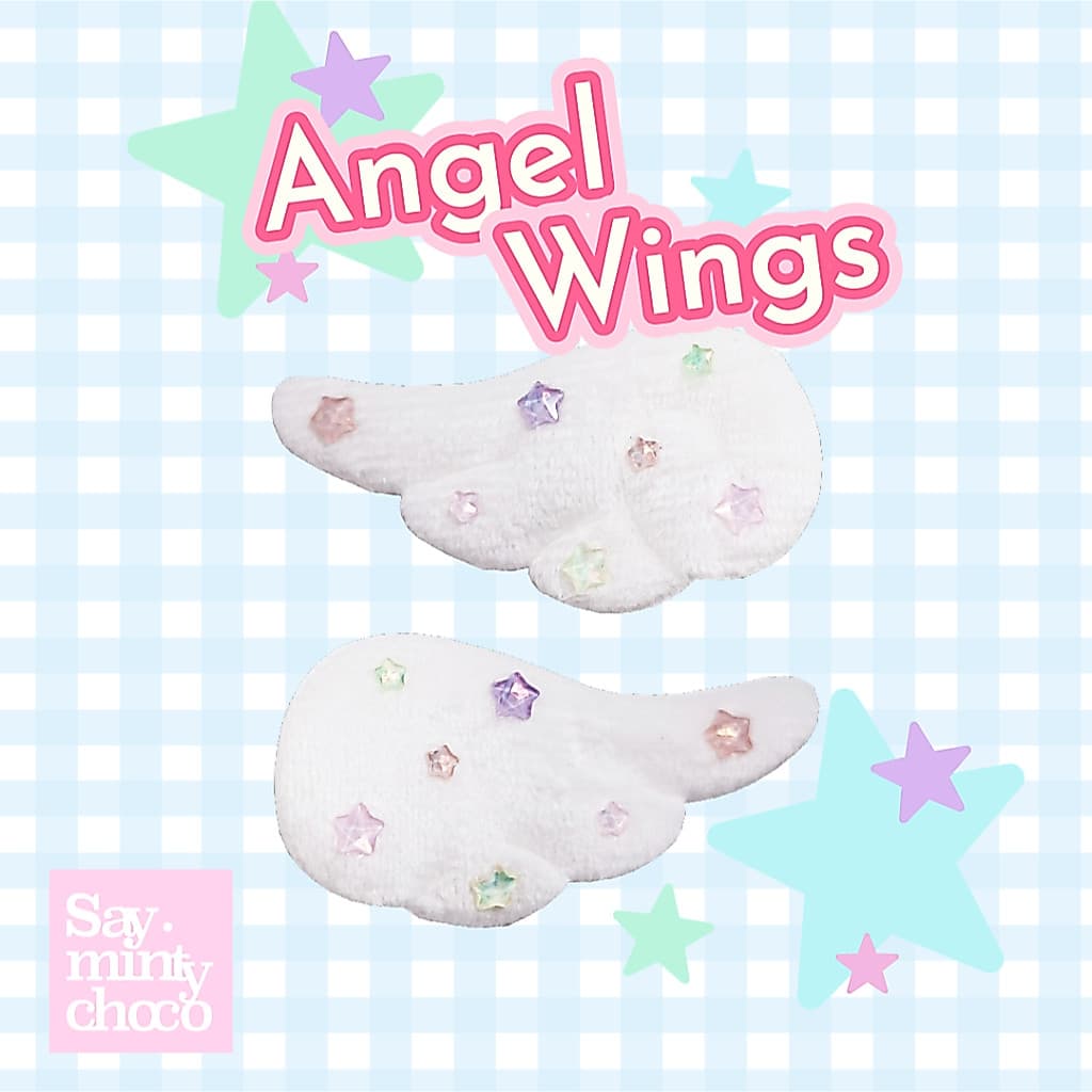 saymintychoco ° Angel Wings | Hair Accessories Clip กิ๊บติดผม เข็มกลัด ปีกนางฟ้า กิ๊บนางฟ้า รูปที่ 1