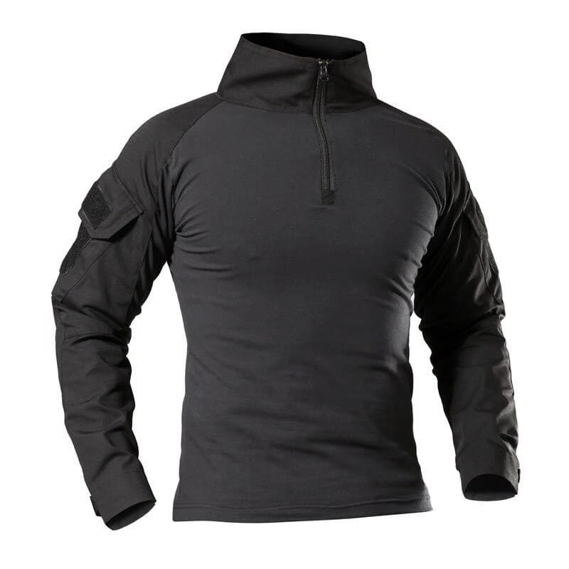 Outdoor T-Shirt Men Long Sleeve Camouflage Shirt Hiking Working Camo Long Sleeve T Shirt รูปที่ 4