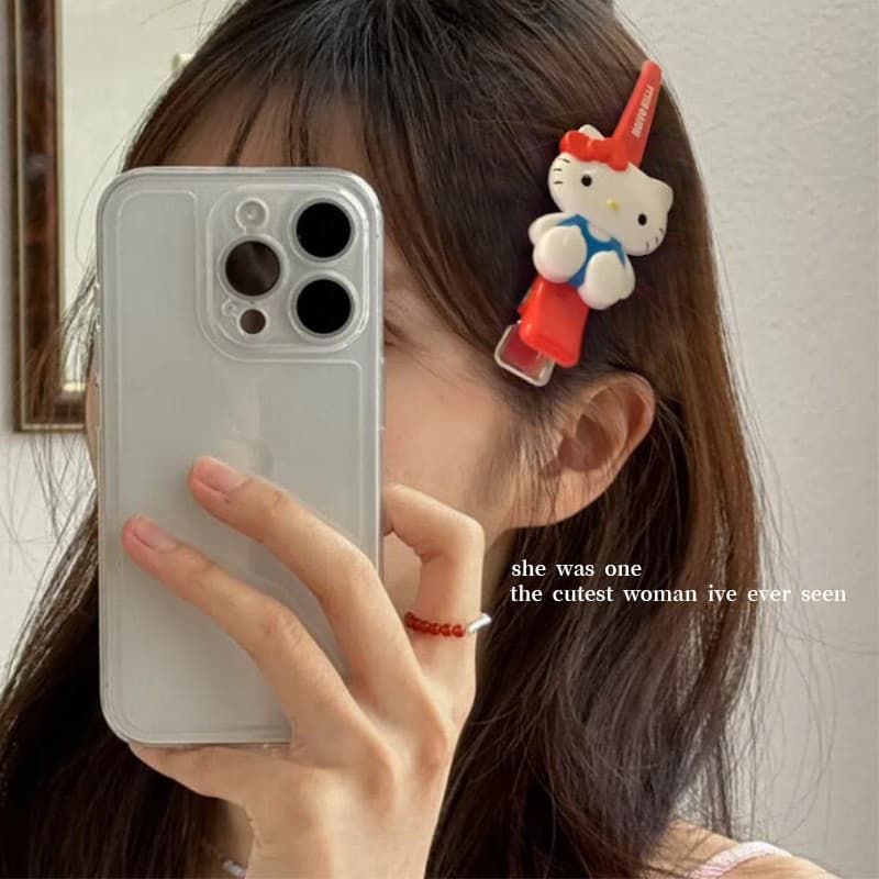 Hello Kitty กิ๊บติดผมขนาดใหญ่เครื่องประดับผมการ์ตูนน่ารักสําหรับเด็กผู้หญิง รูปที่ 6